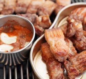 안세미가든 - 흑오겹살 2인분 360g  + 흑돼지김치찌개